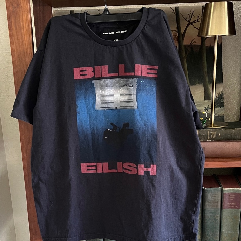 Billie Eilish Black Graphic Short Sleeve Tee - Signature Logo